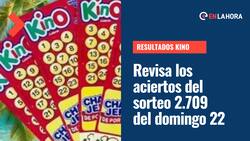 Resultados Kino Chile: Revisa los ganadores del sorteo N°2709 de este domingo 22 de enero