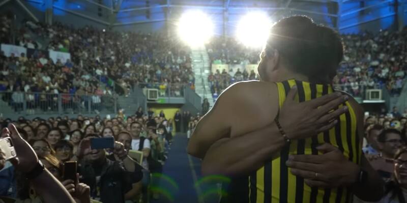 Felipe Avello y Juan Pablo Queraltó se reencontraron tras 12 años sin verse.