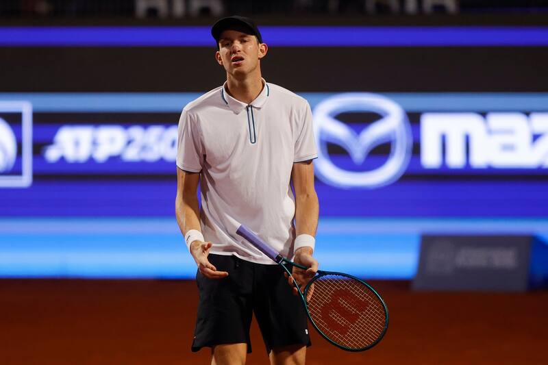 Nicolás Jarry en el ATP de Santiago. Agencia Aton