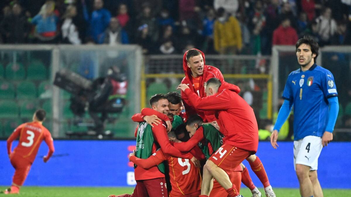 Portugal avanza e Italia queda eliminada ante Macedonia del Norte en el repechaje europeo