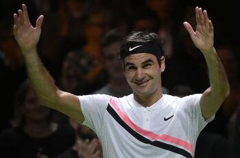 El típico grito con el que Roger Federer confirmó su visita a Chile