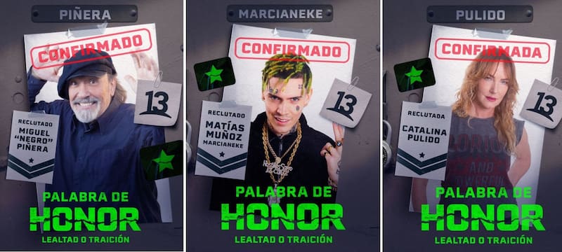 "Palabra de Honor" ya tiene 3 confirmados. Créditos: Canal 13