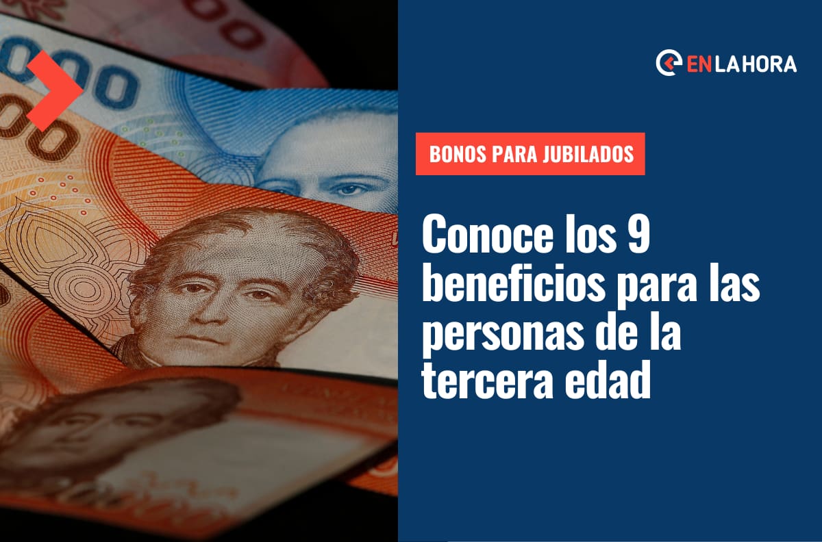 Bonos para jubilados: Revisa 9 beneficios que entrega el Estado a las personas de la tercera edad