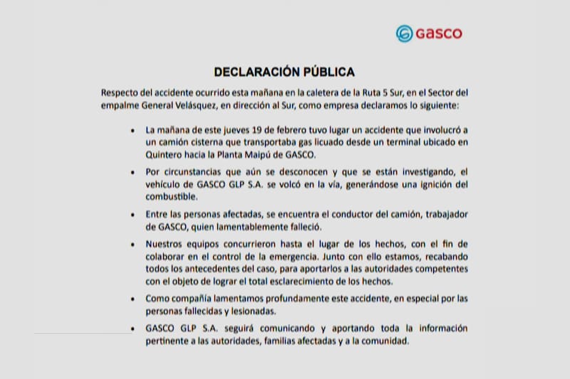 A través de un comunicado, la empresa confirmó que el vehículo que causó la tragedia pertenecía a la compañía. Créditos: Captura de pantalla - Mega.