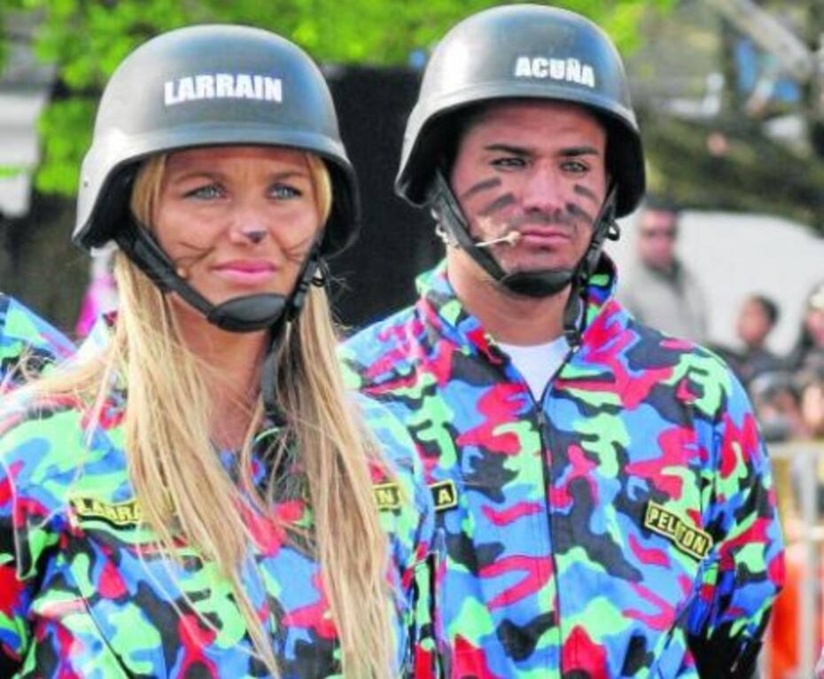 "Kike" Acuña junto a "Kenita" Larraín en Pelotón