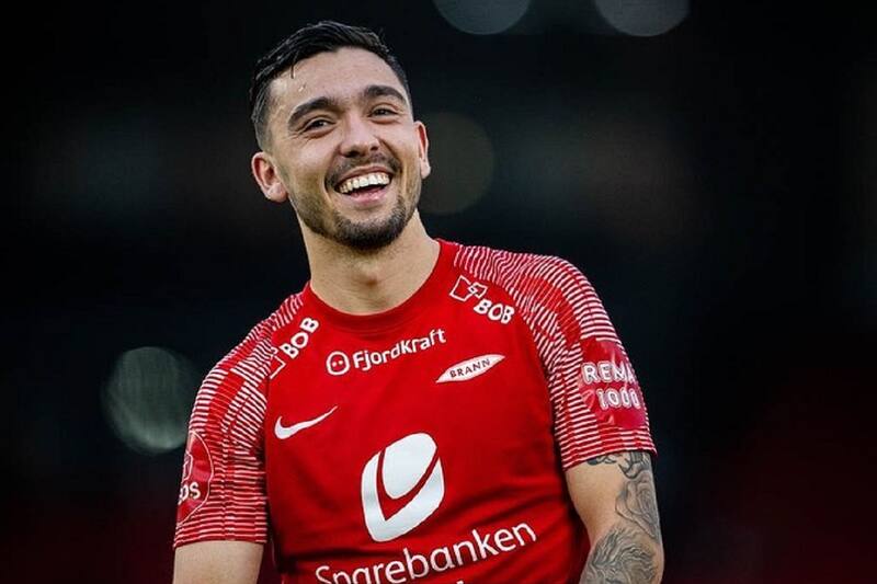 El delantero chileno anotó un gol para el Brann en Conference League.