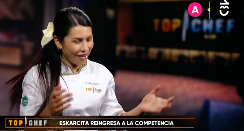 Eskarcita se ganó su cupo en "Top Chef VIP".
