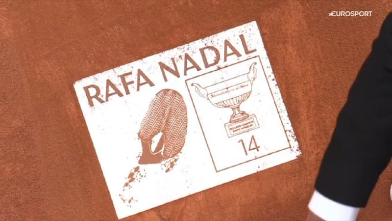 La Placa de Roland Garros en homenaje a Rafael Nadal