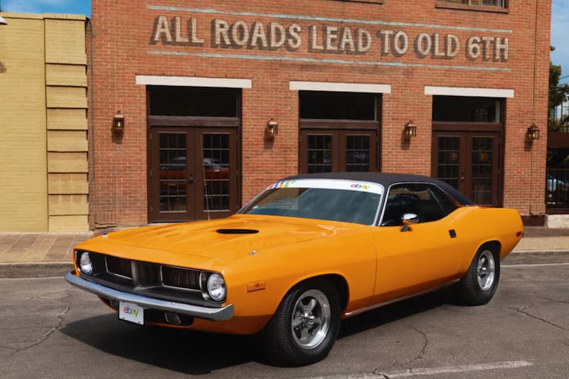 El Plymouth Barracuda en color naranja papaya / eBay