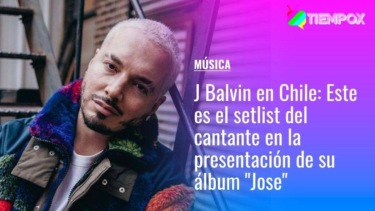 J Balvin en Chile: Este es el setlist con las canciones que presentaría el artista colombiano