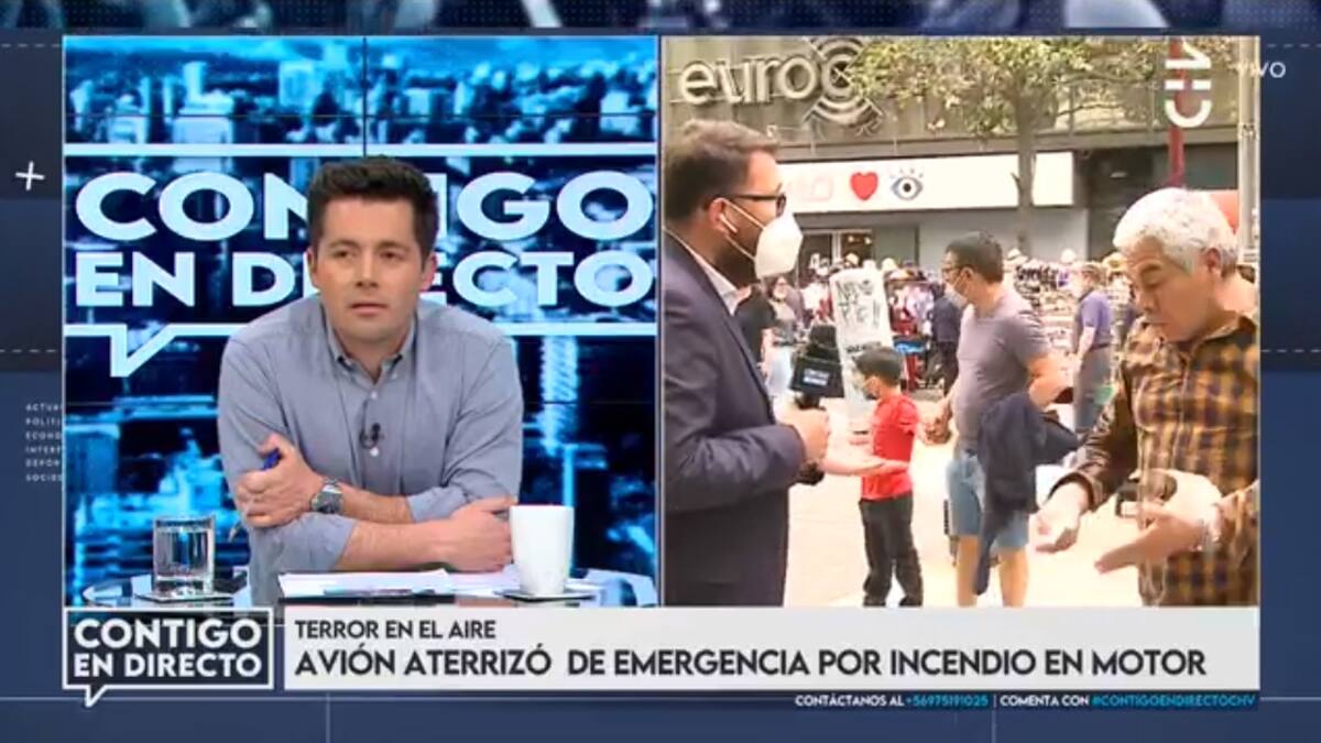 "Yo le dije que conversáramos, no quiso": Sujeto interrumpió a los gritos despacho de "Contigo en Directo"