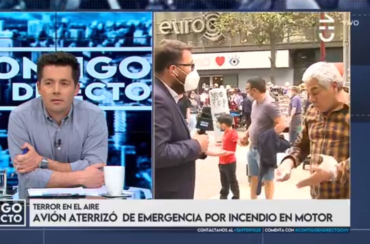 "Yo le dije que conversáramos, no quiso": Sujeto interrumpió a los gritos despacho de "Contigo en Directo"