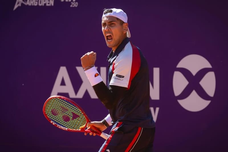 El chileno en el ATP 250 de Buenos Aires. Foto: @tabilo97