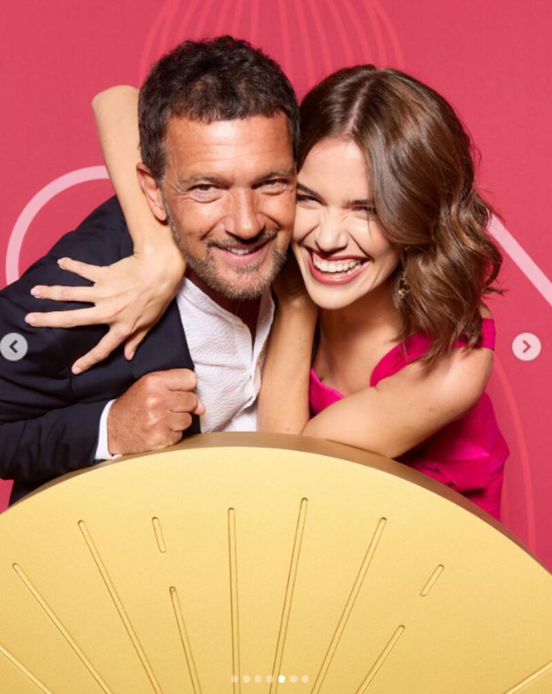 Las fotos de Millaray Viera con Antonio Banderas. Créditos: Instagram