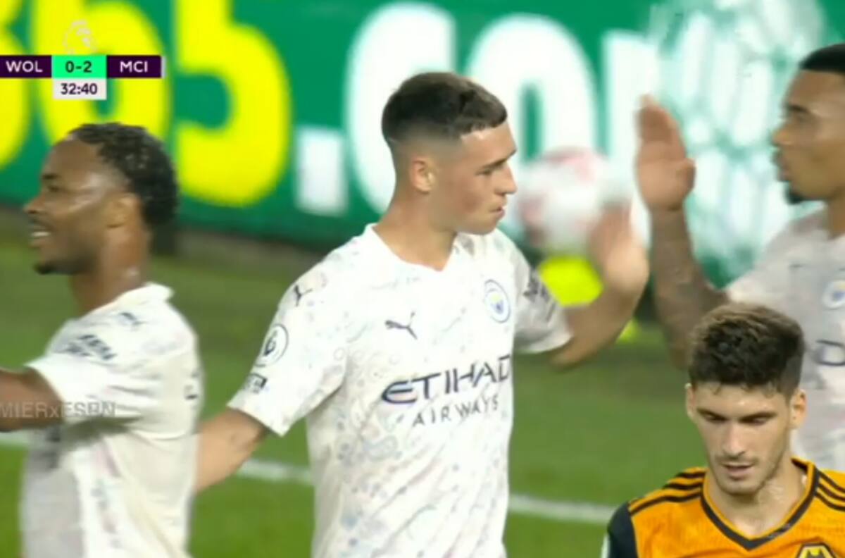 Phil Foden estiró la cuenta del Manchester City con un golazo ante Wolves
