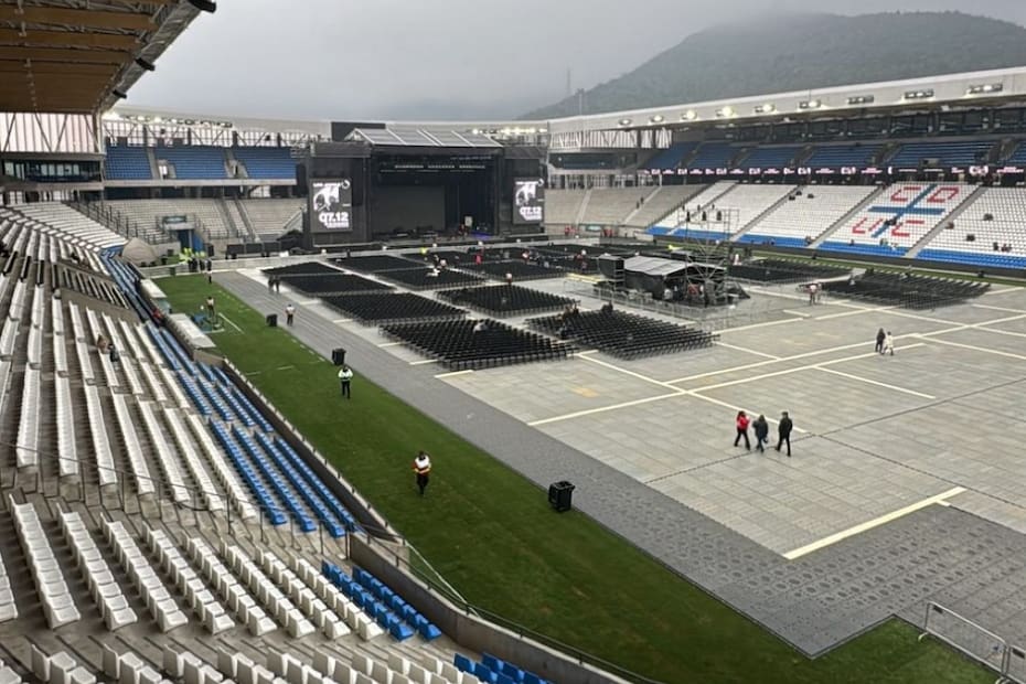 Claro Arena listo para recibir a Lionel Richie.
