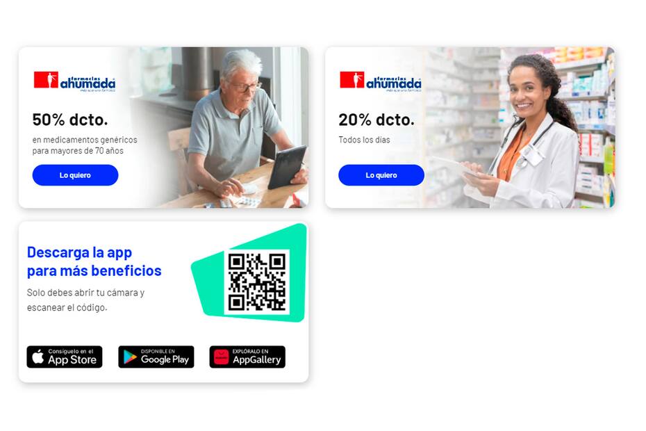 Revisa los descuentos que ofrece Entel en Farmacia Ahumada.