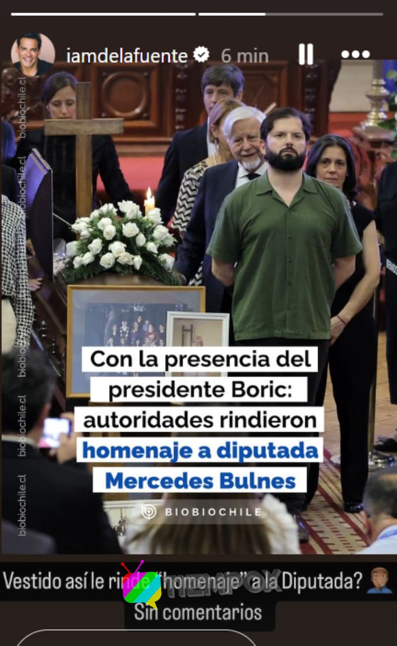 Cristián de la Fuente critica cómo se viste Gabriel Boric