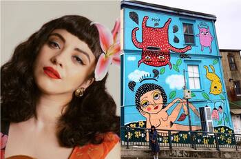 Arriesga multa: Consejo de Monumentos Nacionales emplaza a Mon Laferte a solicitar la regularización de su mural