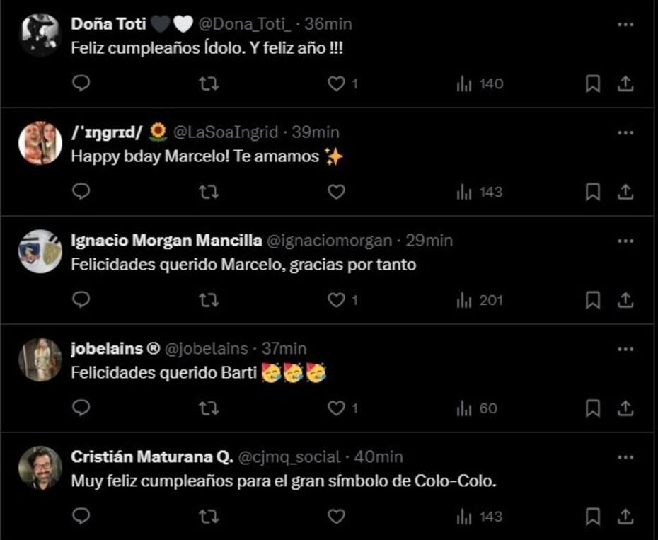 Saludos de los hinchas de Colo Colo a Marcelo Barticciotto