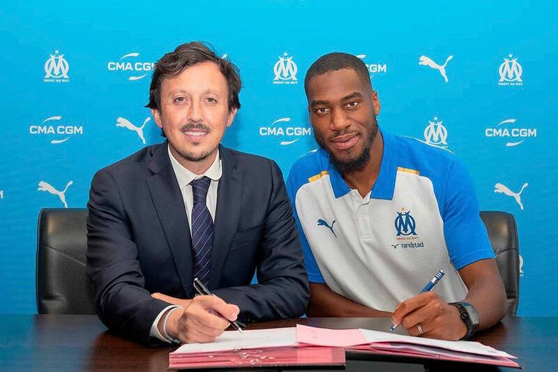 El futbolista centroafricano firmó un contrato por cuatro años en Olympique de Marsella.