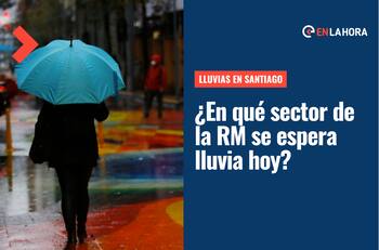 Lluvia en Santiago: ¿A qué hora y en qué sectores de la Región Metropolitana lloverá este domingo 3 de julio?