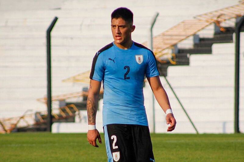 Mauro Brasil, en las selecciones menores de Uruguay.