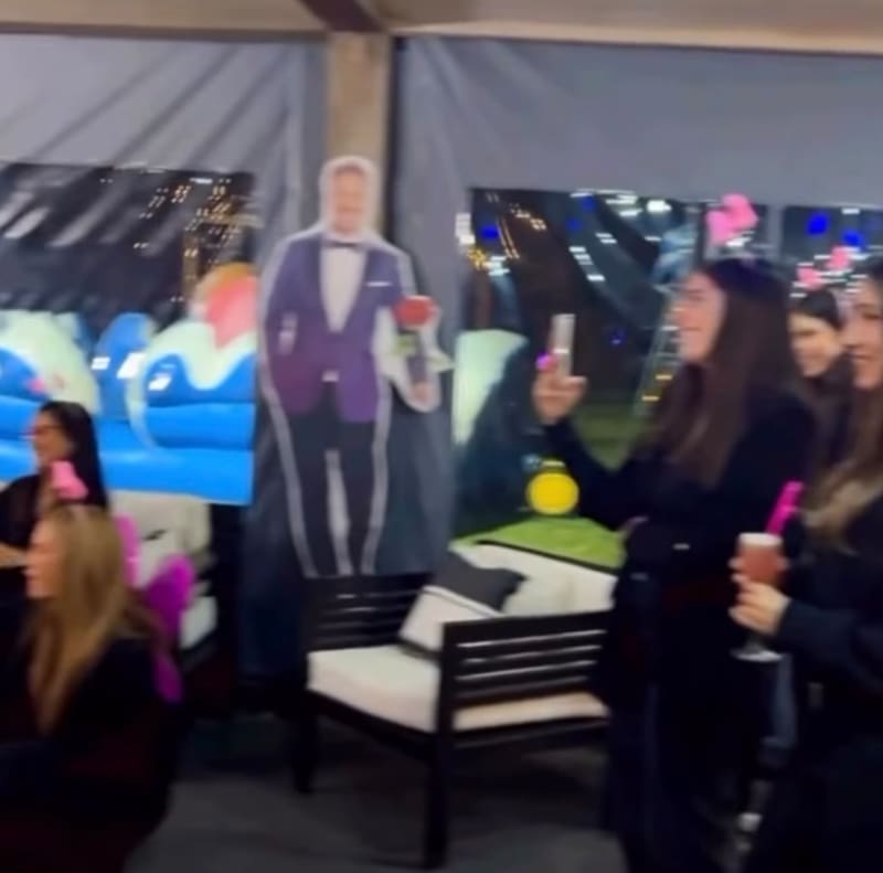 El argentino también estuvo presente en la despedida de soltera.