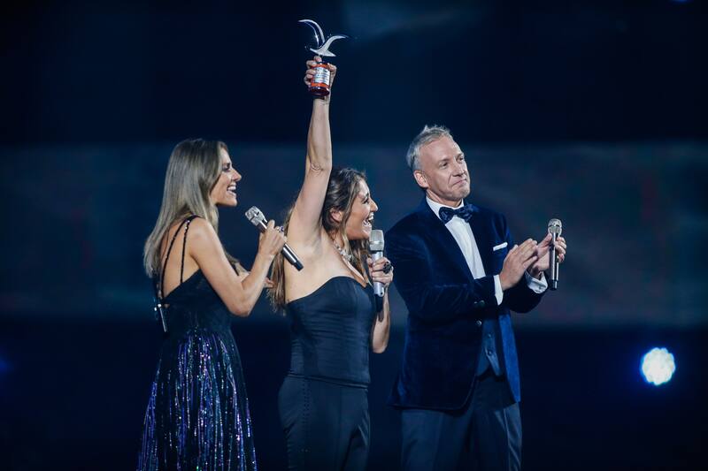 Belén Mora y la Gaviota de Plata. Créditos: ATON