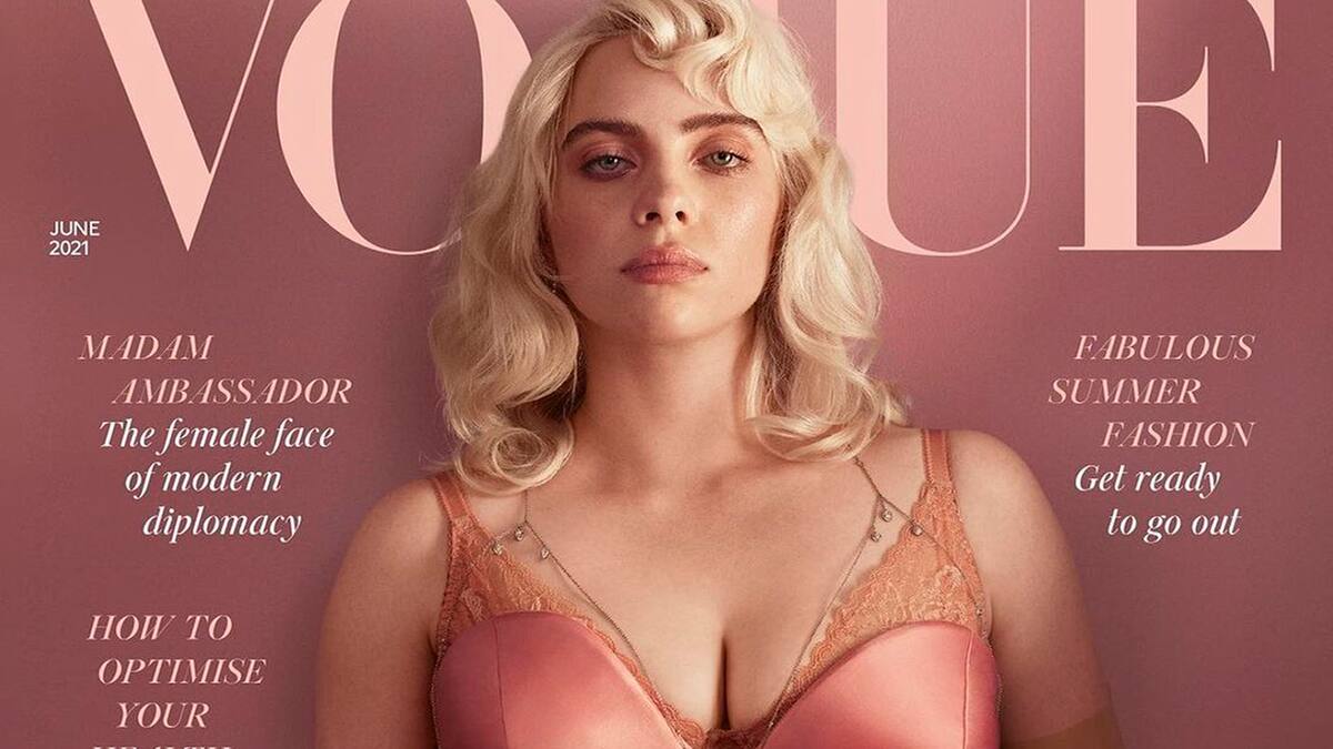 Billie Eilish sorprende en la portada de British Vogue con osada y glamorosa sesión de fotos