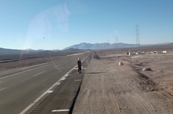 VIDEO | Usuaria de TikTok grabó al “ermitaño” que vive solo en el Desierto de Atacama