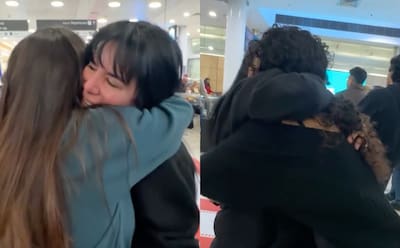 En medio de lágrimas: El emotivo reencuentro de Anita Alvarado con sus hijas, Angie y Xephora en Australia