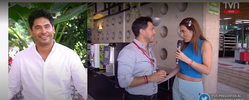 Simón Oliveros llegó a TVN