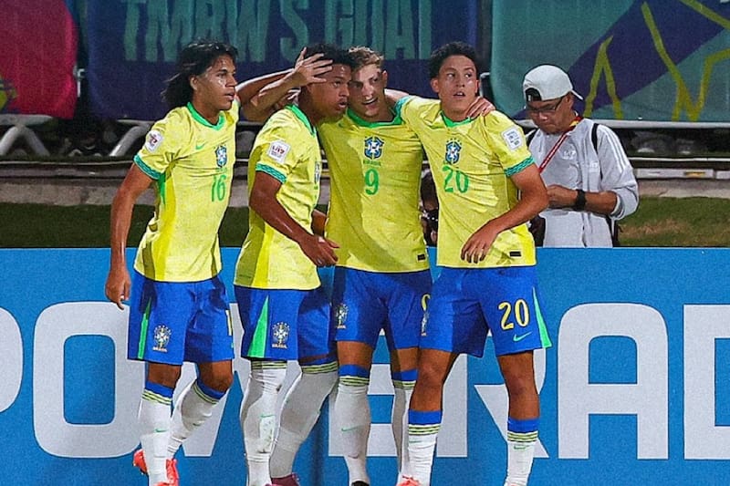 La Verdeamarela derrotó a Marruecos y sacó tickets para las semifinales del Mundial Sub 17. Foto: FIFA.