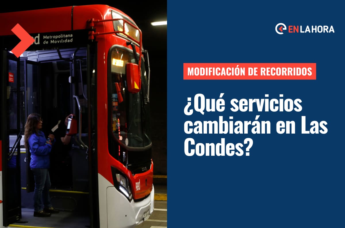 Cambios de recorridos Red en Las Condes: ¿Cuáles servicios tendrán modificaciones y desde cuándo?