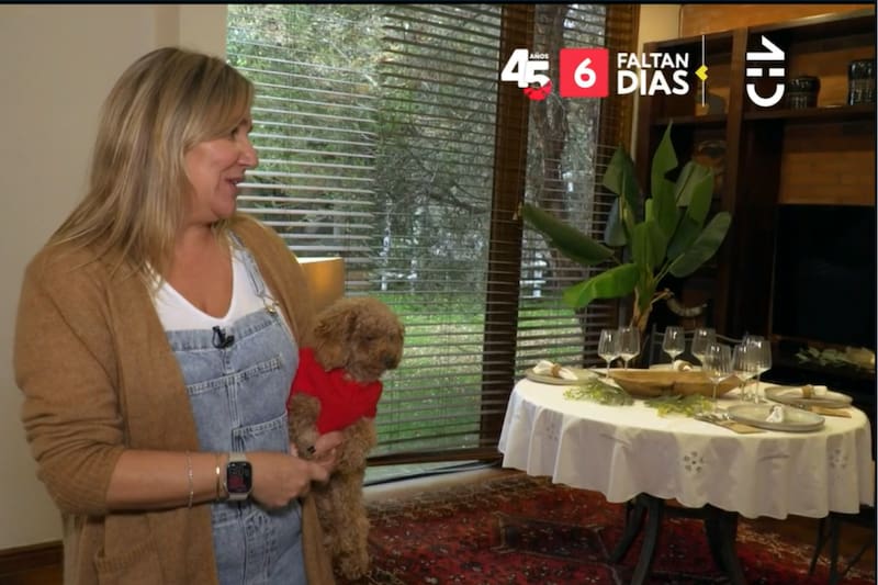 El improvisado comedor de Pepa Hoffman.