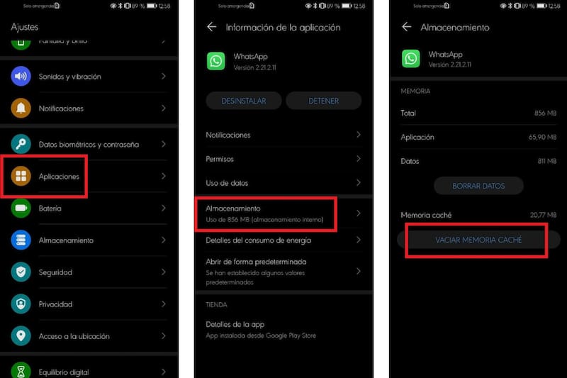 Así se elimina la memoria caché de tu aplicación.