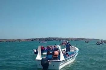 VIDEO | Personas realizan manifestación acuática contra el proyecto Dominga