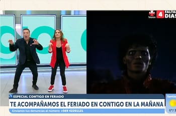 A lo Michael Jackson: Monserrat Álvarez y Julio César Rodríguez se lucieron bailando “Thriller”