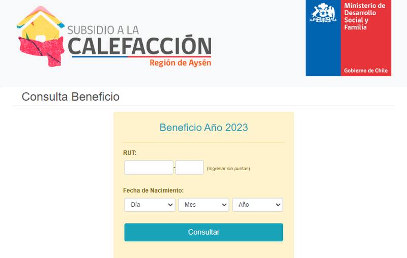 Ingresa la plataforma del Bono Leña para saber si recibes el beneficio. Créditos: Ministerio de Desarrollo Social.
