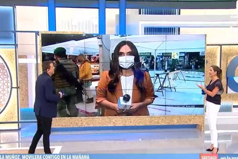 Periodista del matinal de CHV recibió prepotente reto de Carabinero