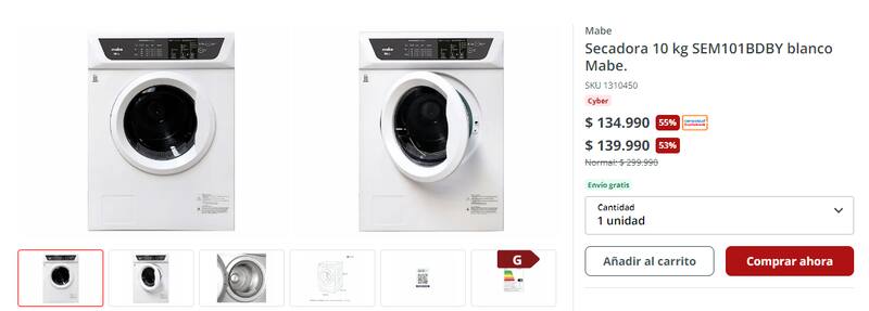 El ahorro supera los $100.000 comprando en Easy.