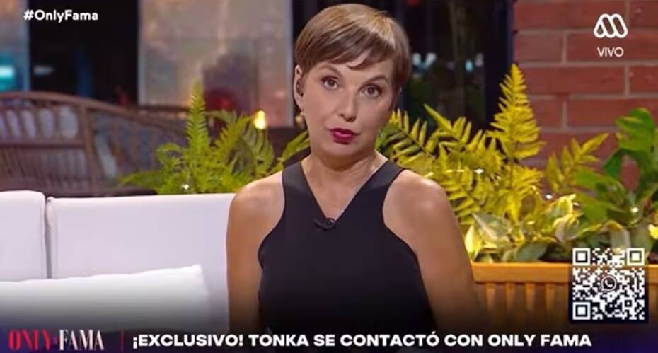 La animadora defendió a Tonka Tomicic de quienes la critican en TV. Créditos: Pantallazo Mega