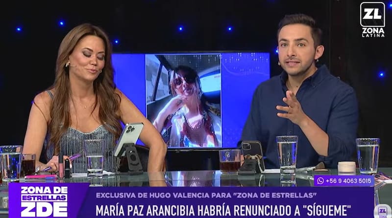 Hugo Valencia confirmó renuncia de María Paz Arancibia. Créditos: Pantallazo Zona Latina.