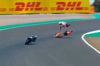 El tremendo accidente de Marc Márquez en el Gran Premio de España