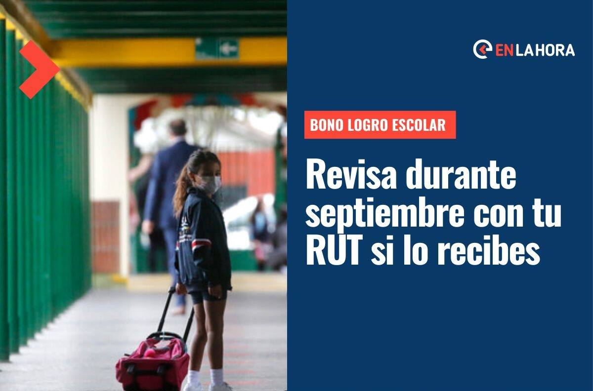 Bono Logro Escolar: Revisa con tu RUT desde septiembre si resultaste beneficiado con este aporte