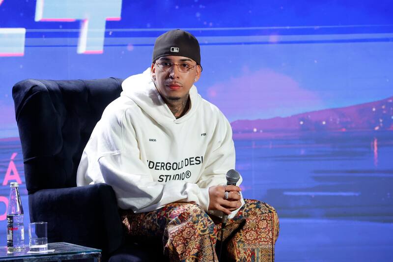 Vina del Mar, 28 de febrero de 2024.
Young Cister ofrece una conferencia de prensa previo a su participacion en el Festival de Vina 2024.
Raul Zamora/Aton Chile