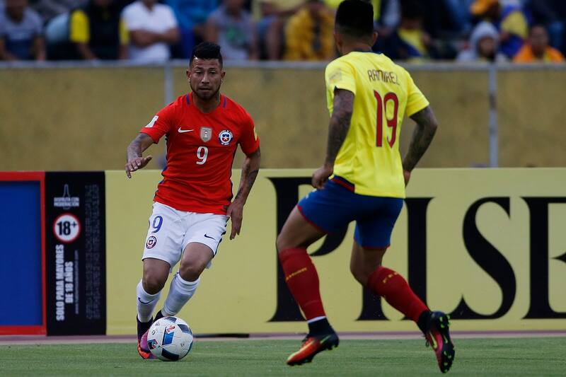 Leonardo Valencia participó en las Clasificatorias rumbo a Rusia 2018. Marcelo Hernandez/Photosport