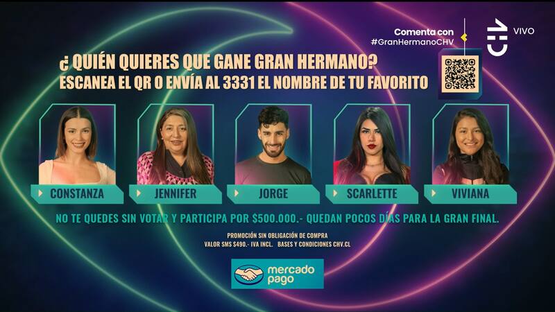 Esta es la última placa de nominación de la primera temporada de "Gran Hermano" Chile.