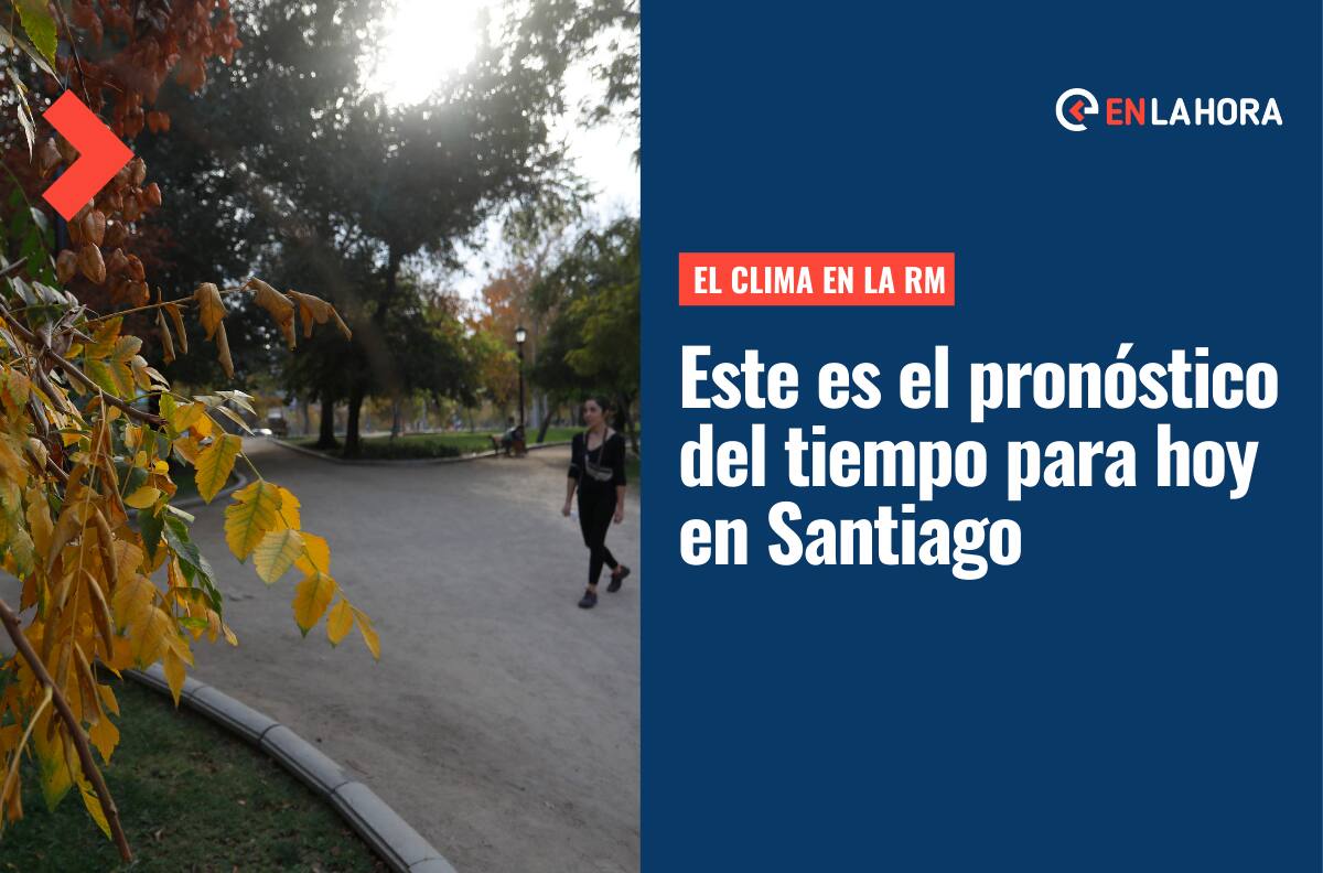 El tiempo en Santiago: Revisa cómo estará el clima el domingo 15 de mayo en la capital